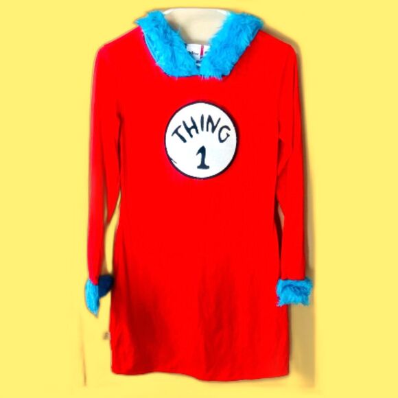Adult Thing 1 Dress Costume - Dr. Seuss - Picture 1 of 3